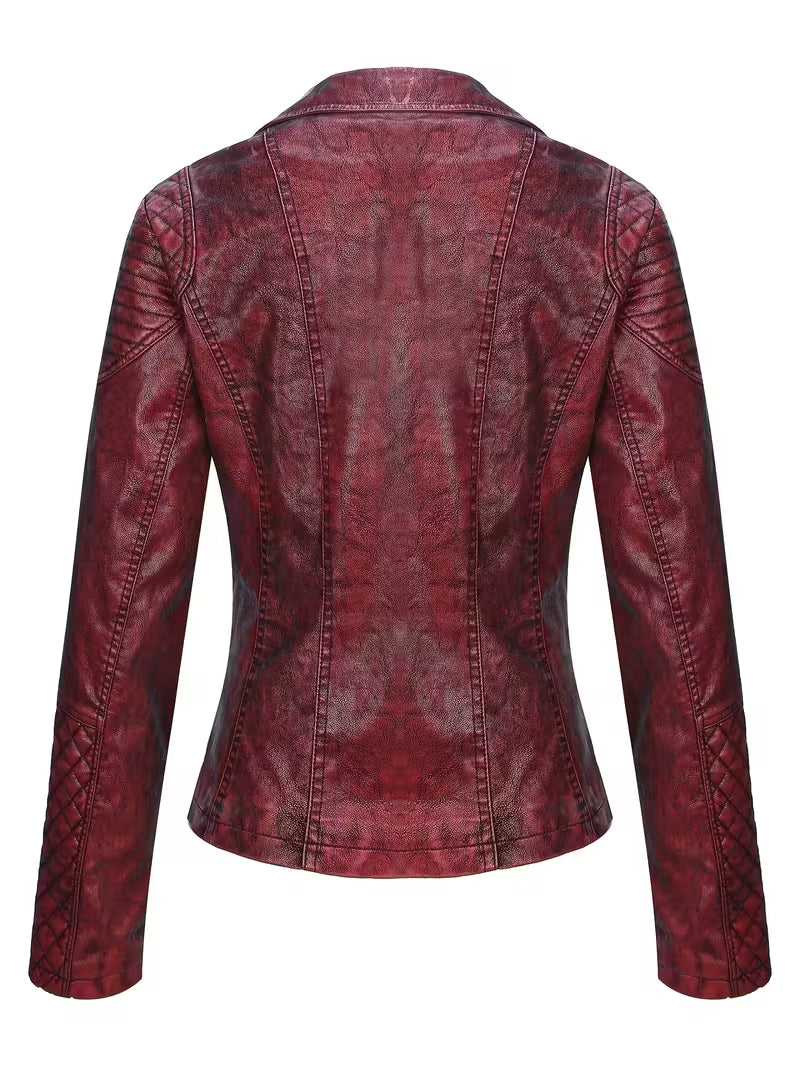 Giacca in ecopelle primaverile