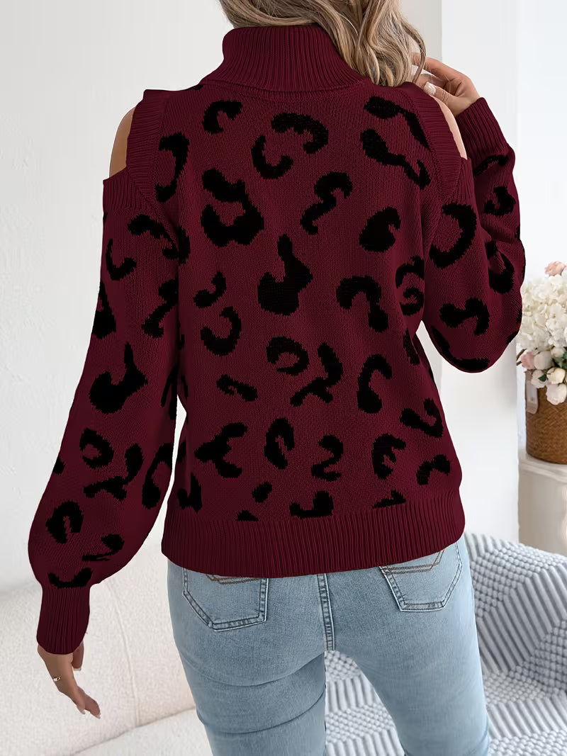 Maglione invernale maculato