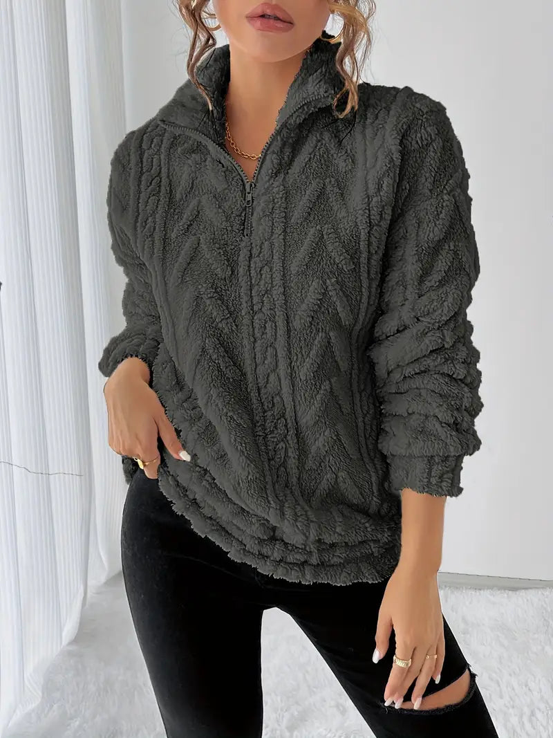 Maglione invernale con zip