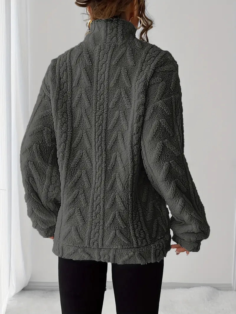 Maglione invernale con zip