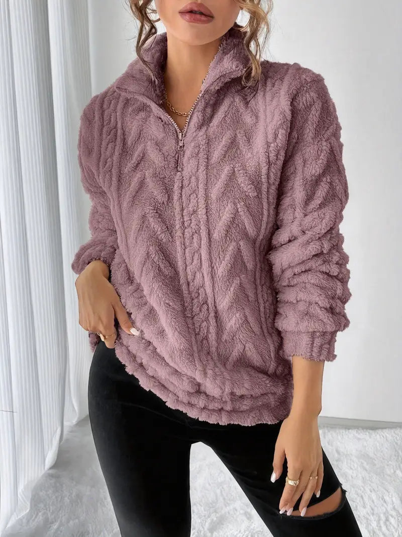 Maglione invernale con zip