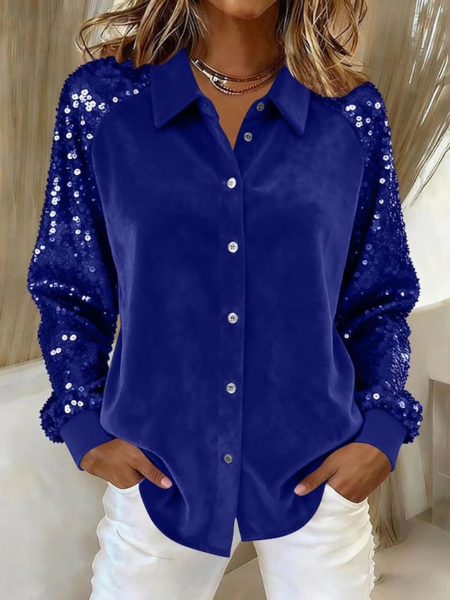 Camicia invernale con paillettes