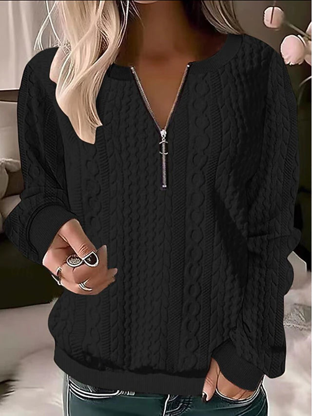 Maglione invernale con zip